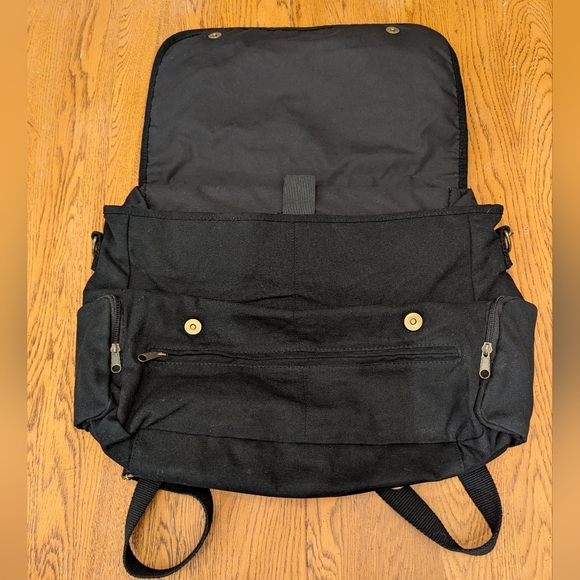 BILLABONG black convertible  backpack, crossbody, messenger Hand Bag - Picture 4 of 14